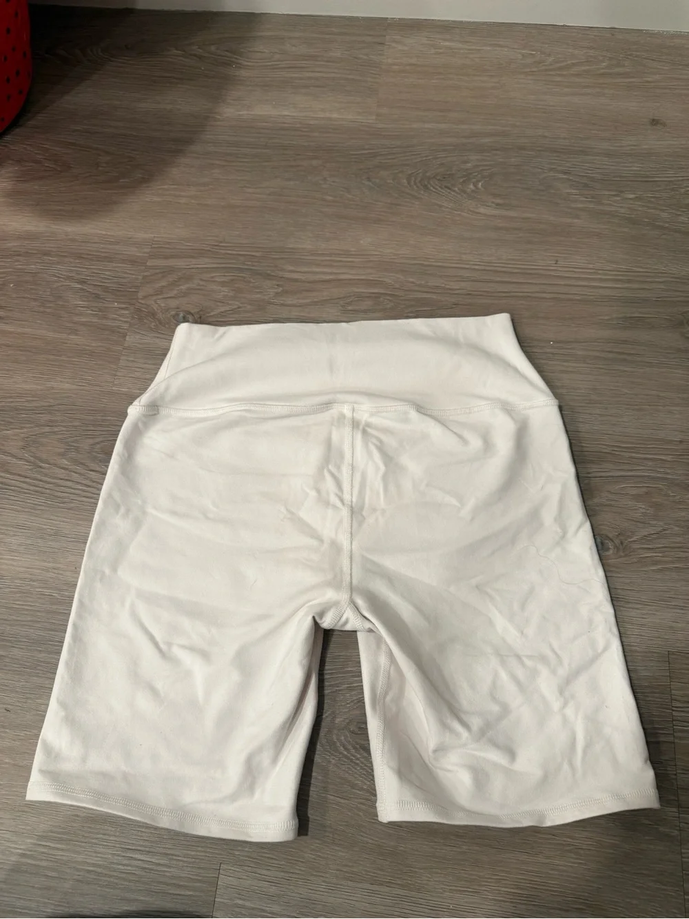 ALO Yoga White High-Rise Bike Shorts